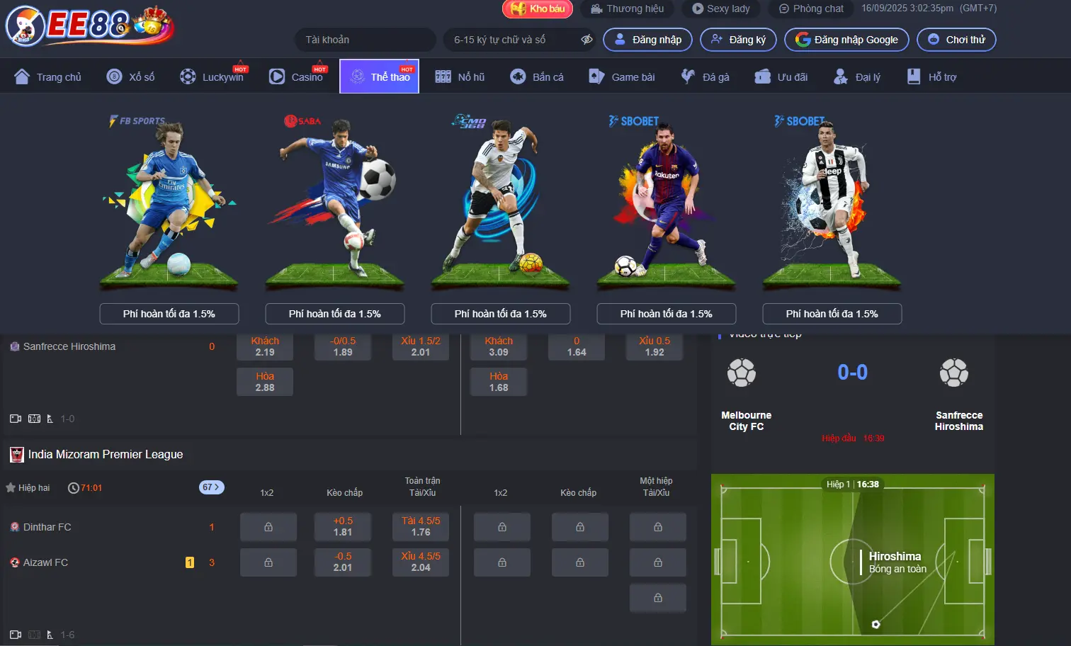 Thể Thao EE88 – Sân Chơi Cá Cược Đẳng Cấp, Uy Tín Hàng Đầu